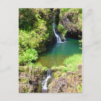Waterfalls along the Road to Hana, Maui, Hawaii Postcard