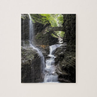 Waterfalls at Watkins Glen, NY Jigsaw Puzzle