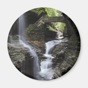 Waterfalls at Watkins Glen, NY Magnet