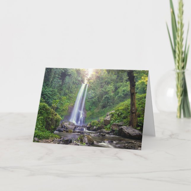 Waterfalls | Bali, Indonesia Card (Front)