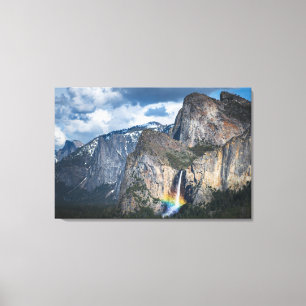 Waterfalls Bridal Veil Falls Yosemite California Canvas Print