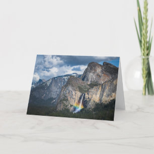 Waterfalls Bridal Veil Falls Yosemite California Card