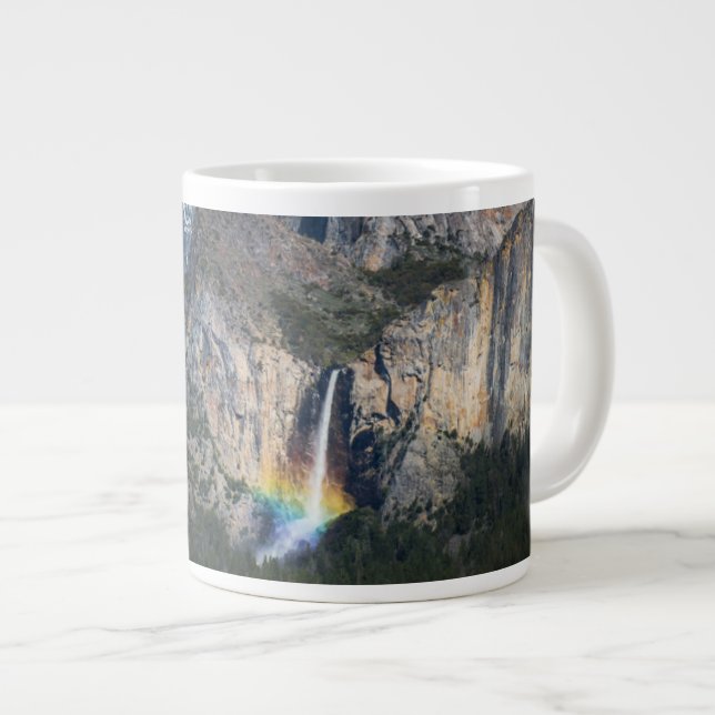 Waterfalls | Bridal Veil Falls Yosemite California Large Coffee Mug (Front Right)