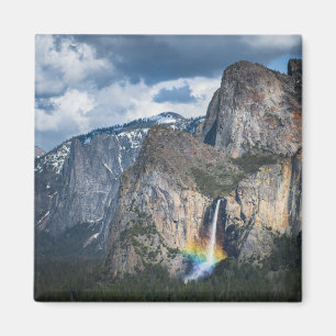 Waterfalls Bridal Veil Falls Yosemite California Magnet