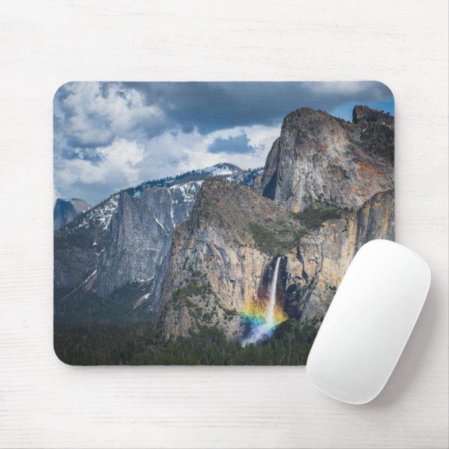 Waterfalls | Bridal Veil Falls Yosemite California Mouse Mat (With Mouse)