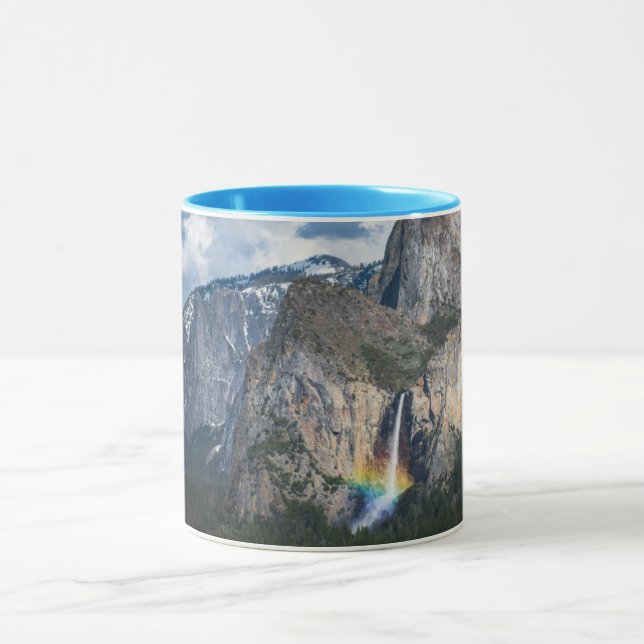 Waterfalls | Bridal Veil Falls Yosemite California Mug (Center)