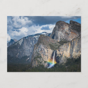 Waterfalls Bridal Veil Falls Yosemite California Postcard