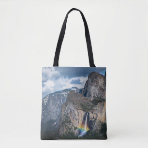 Waterfalls Bridal Veil Falls Yosemite California Tote Bag