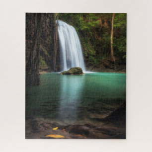 Waterfalls Erawan Waterfall, Thailand Jigsaw Puzzle