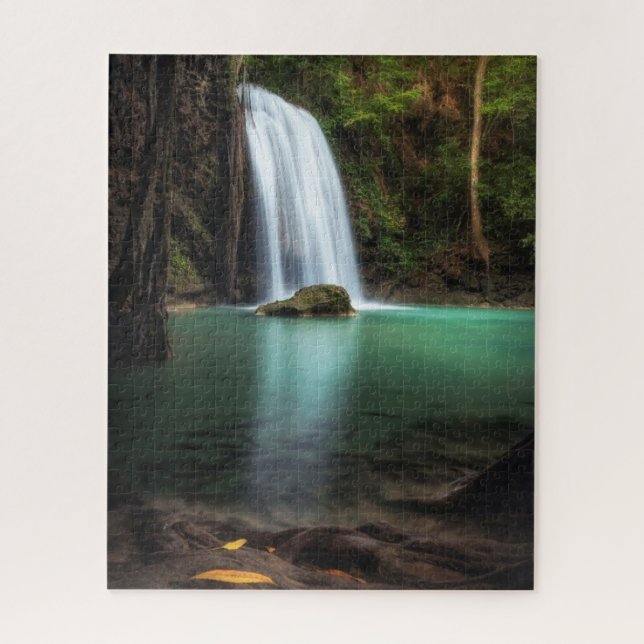 Waterfalls | Erawan Waterfall, Thailand Jigsaw Puzzle (Vertical)