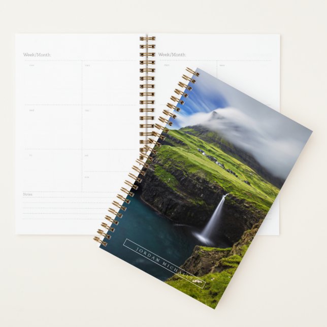 Waterfalls | Faroe Islands, Denmark Planner (Display)