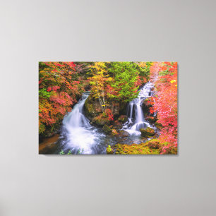 Waterfalls Faucet Waterfalls Nikko Japan Fall Canvas Print