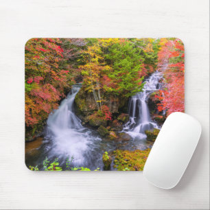 Waterfalls   Faucet Waterfalls Nikko Japan Fall Mouse Mat
