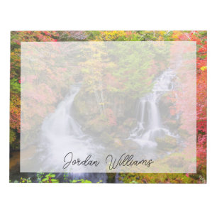 Waterfalls Faucet Waterfalls Nikko Japan Fall Notepad