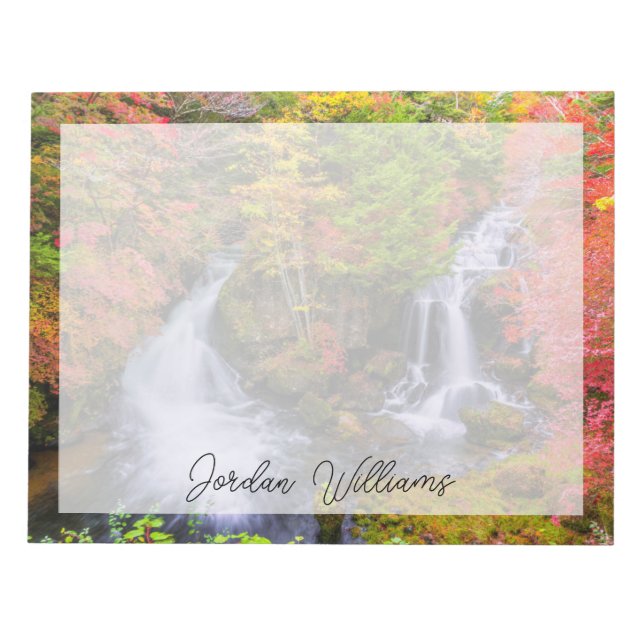 Waterfalls | Faucet Waterfalls Nikko Japan Fall Notepad (Front)