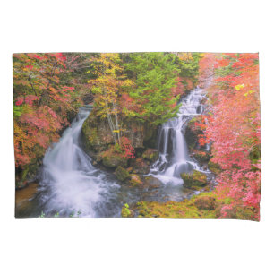 Waterfalls   Faucet Waterfalls Nikko Japan Fall Pillowcase