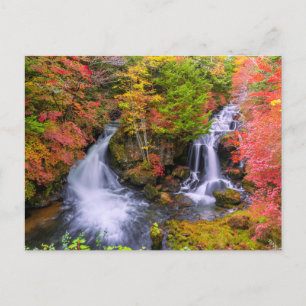 Waterfalls   Faucet Waterfalls Nikko Japan Fall Postcard