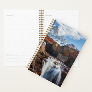 Waterfalls Fitz Roy Mountain, Argentina Planner