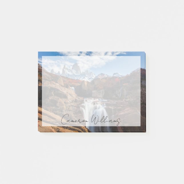 Waterfalls | Fitz Roy Mountain, Argentina Post-it Notes (Front)