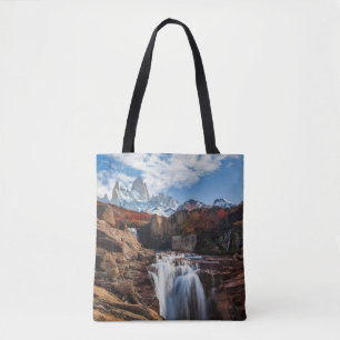 Waterfalls   Fitz Roy Mountain, Argentina Tote Bag