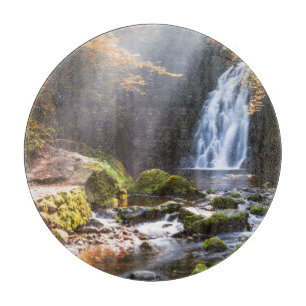 Waterfalls   Gleno, Northern Ireland Cutting Board