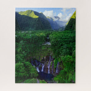 Waterfalls Grand Galet Falls Jigsaw Puzzle