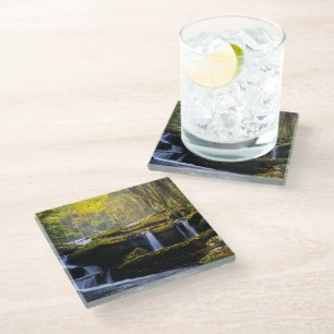 Waterfalls   Great Smoky Mountain National Park Glass Coaster