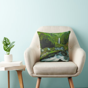 Waterfalls   Grotto Falls, Oregon Cushion