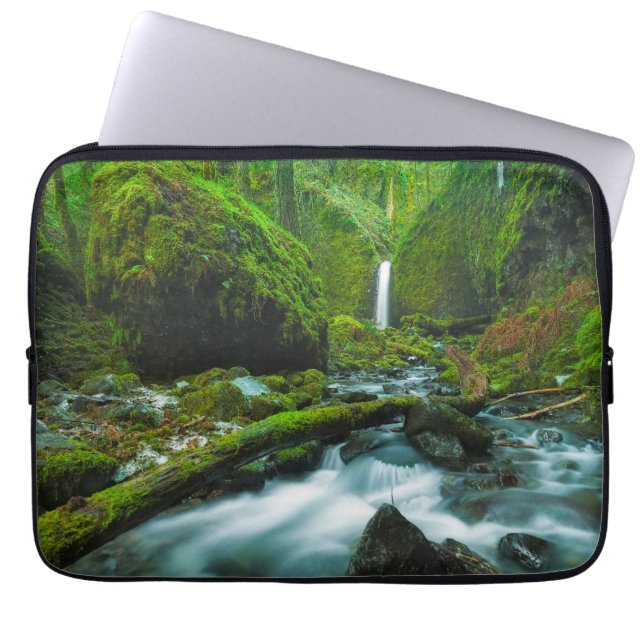 Waterfalls | Grotto Falls, Oregon Laptop Sleeve (Front)