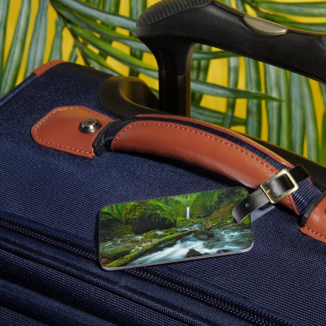 Waterfalls | Grotto Falls, Oregon Luggage Tag (Front Insitu 3)