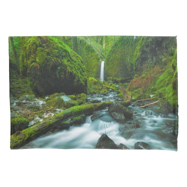 Waterfalls | Grotto Falls, Oregon Pillowcase (Front)