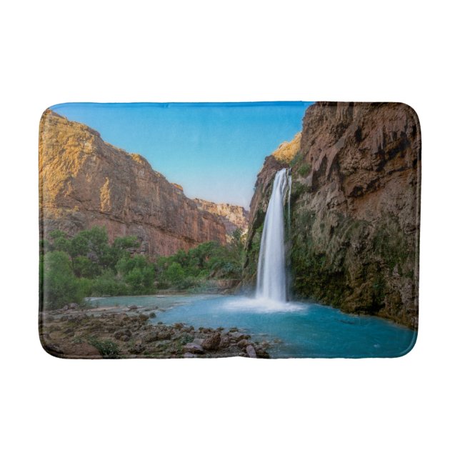 Waterfalls | Havasu Falls at Sunset Bath Mat (Front)