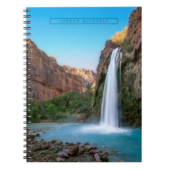 Waterfalls | Havasu Falls at Sunset Notebook (Front)