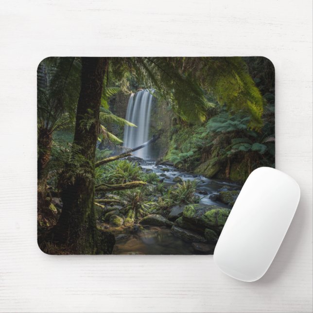 Waterfalls | Hopetoun Falls, New Zealand Mouse Mat (With Mouse)