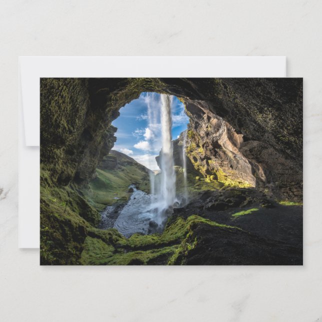 Waterfalls | Icelandic Waterfall Thank You Card (Front)