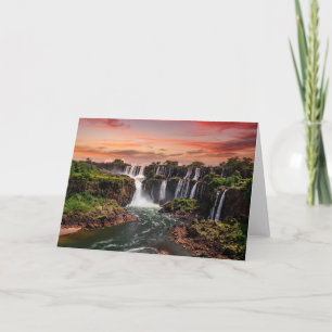Waterfalls Iguacu National Park Card