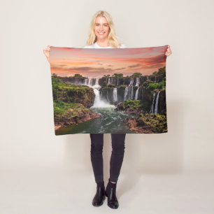 Waterfalls Iguacu National Park Fleece Blanket
