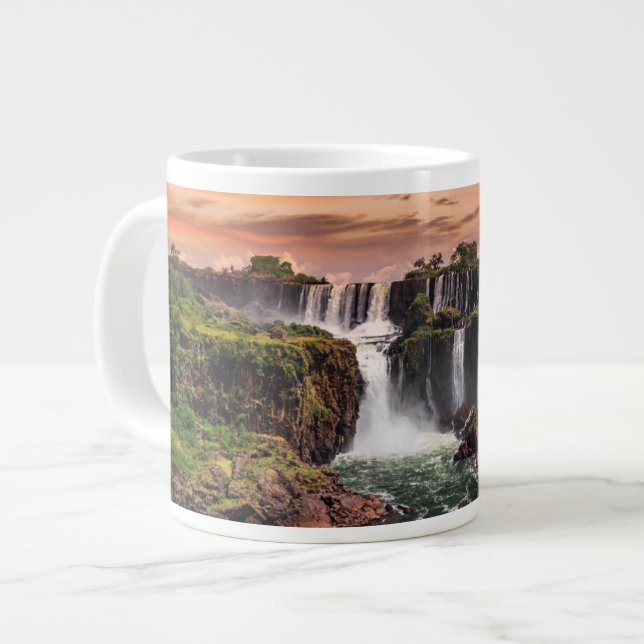 Waterfalls | Iguacu National Park Large Coffee Mug (Front Left)