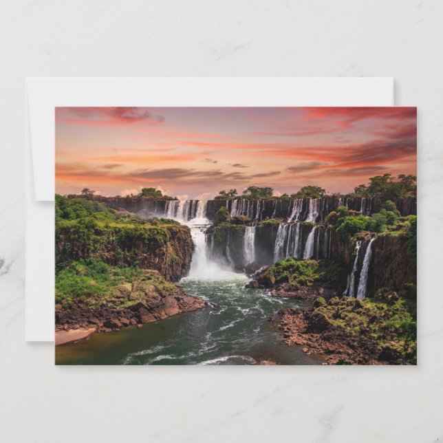 Waterfalls | Iguacu National Park Thank You Card (Front)