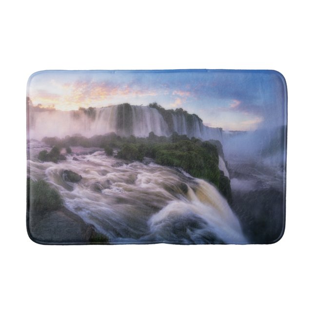 Waterfalls | Iguazu Waterfall, Brazil Bath Mat (Front)