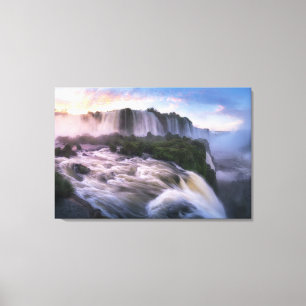Waterfalls   Iguazu Waterfall, Brazil Canvas Print