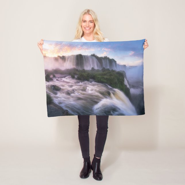 Waterfalls | Iguazu Waterfall, Brazil Fleece Blanket (In Situ)