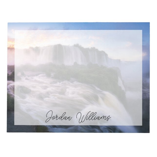 Waterfalls | Iguazu Waterfall, Brazil Notepad (Front)