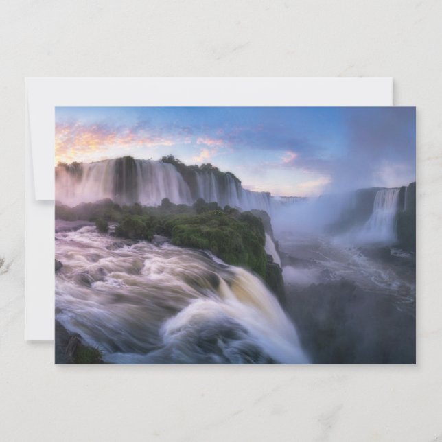 Waterfalls | Iguazu Waterfall, Brazil Thank You Card (Front)