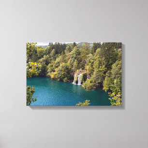 Waterfalls in Plitvice National Park - Croatia Canvas Print