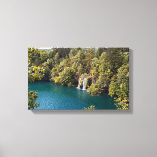 Waterfalls in Plitvice National Park - Croatia Canvas Print