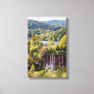 Waterfalls in Plitvice National Park - Croatia Canvas Print