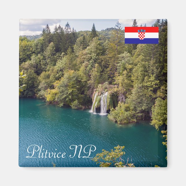 Waterfalls in Plitvice National Park - Croatia Magnet (Front)
