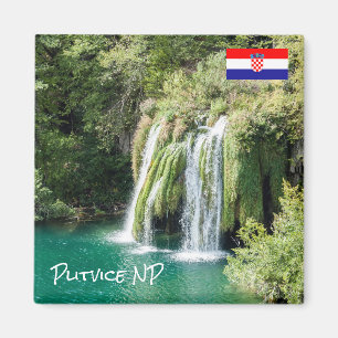 Waterfalls in Plitvice National Park - Croatia Magnet