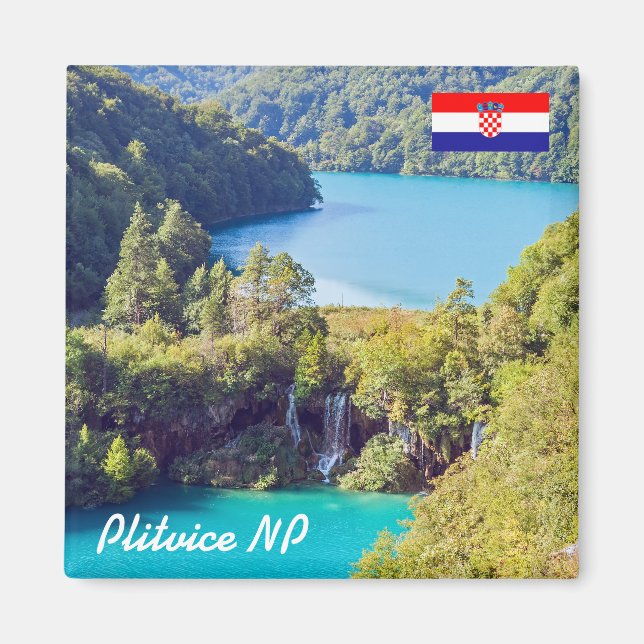 Waterfalls in Plitvice National Park - Croatia Magnet (Front)